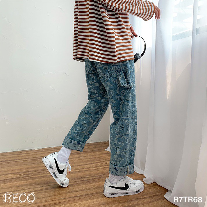 Quần vải nam Hàn Quốc cao cấp dáng rộng Trousers Loose R7TR68 Unisex