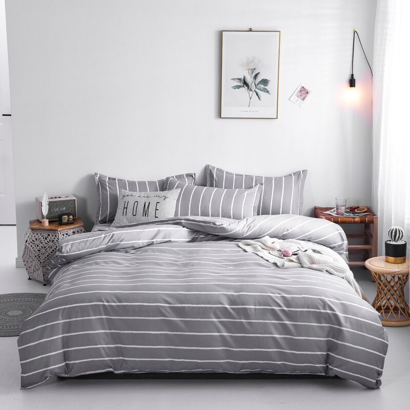 Bộ Vỏ Chăn Ga Gối Coton Poly hàng nhập khẩu cao cấp bọc đệm đủ mọi kích thước