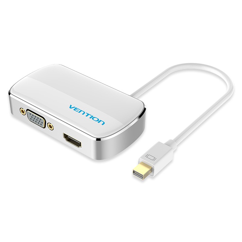 Cáp chuyển đổi VENTION VGA mini DP sang HDMI 4K 30Hz lõi nhôm HD cho HDTV laptop/máy tính bàn
