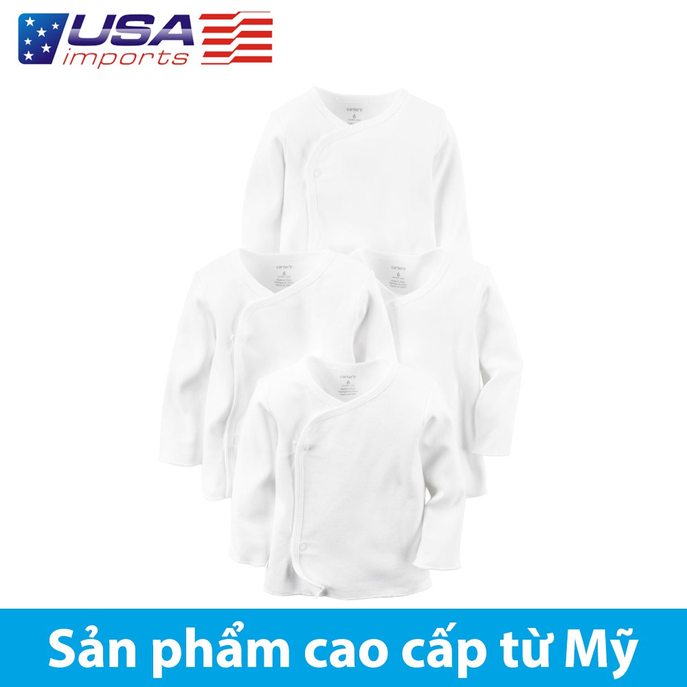 Set 4 áo kimono tay dài Car-tờ Auth Từ Mỹ (kimono-tay-dai-trang)