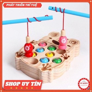 Đồ Chơi Câu cá gỗ khay ếch giúp rèn luyện nâng cao sự khéo léo cho tay bé