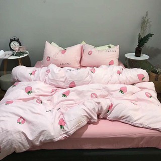 Bộ vỏ chăn ga gối cotton đũi cao cấp