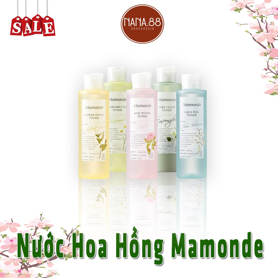 [Sẵn] Nước Hoa Hồng Mamonde - Toner Mamonde 250ml