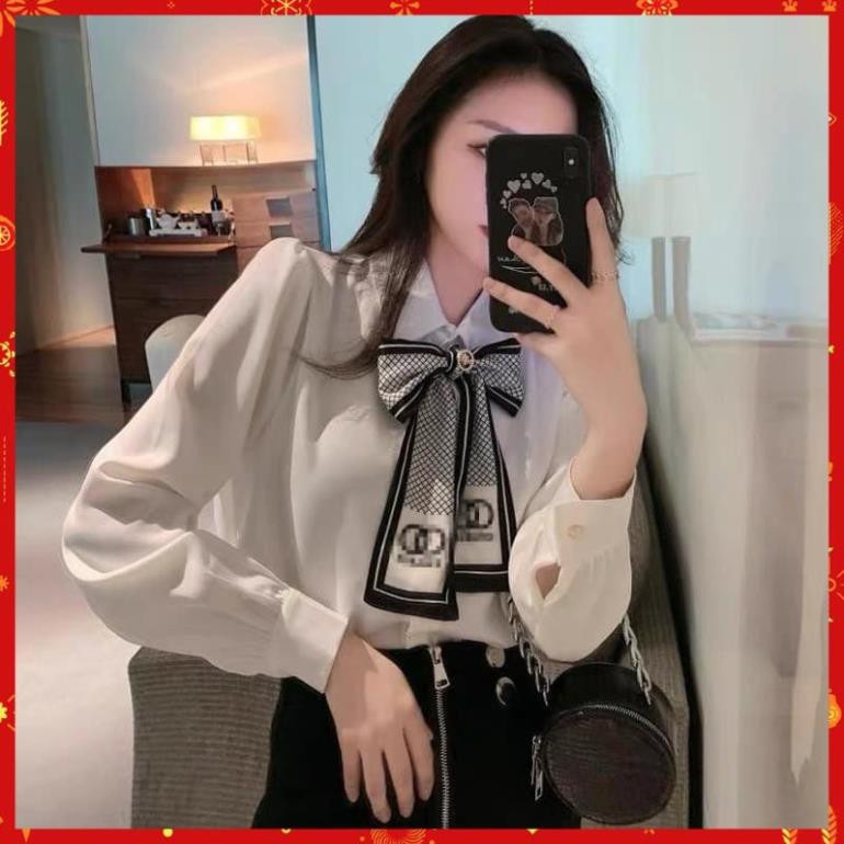 ( Xả Hàng Bán Lỗ) ÁO SƠ MI NỮ ,ÁO NỮ HÀNG LOẠI 1 KÈM KHĂN LƠ ĐEO NGỰC (KÈM UP ẢNH THẬT SHOP TỰ CHỤP ) | BigBuy360 - bigbuy360.vn