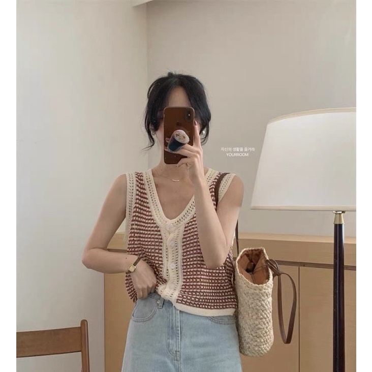áo len mongtoghi ba lỗ siêu xinh, Áo sát nách mùa hè