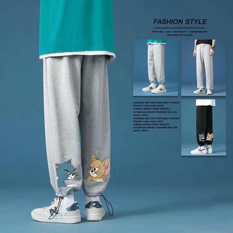 Quần jogger màu trơn dáng ôm phong cách Hàn Quốc thời trang mùa thu cho nam M-3XL