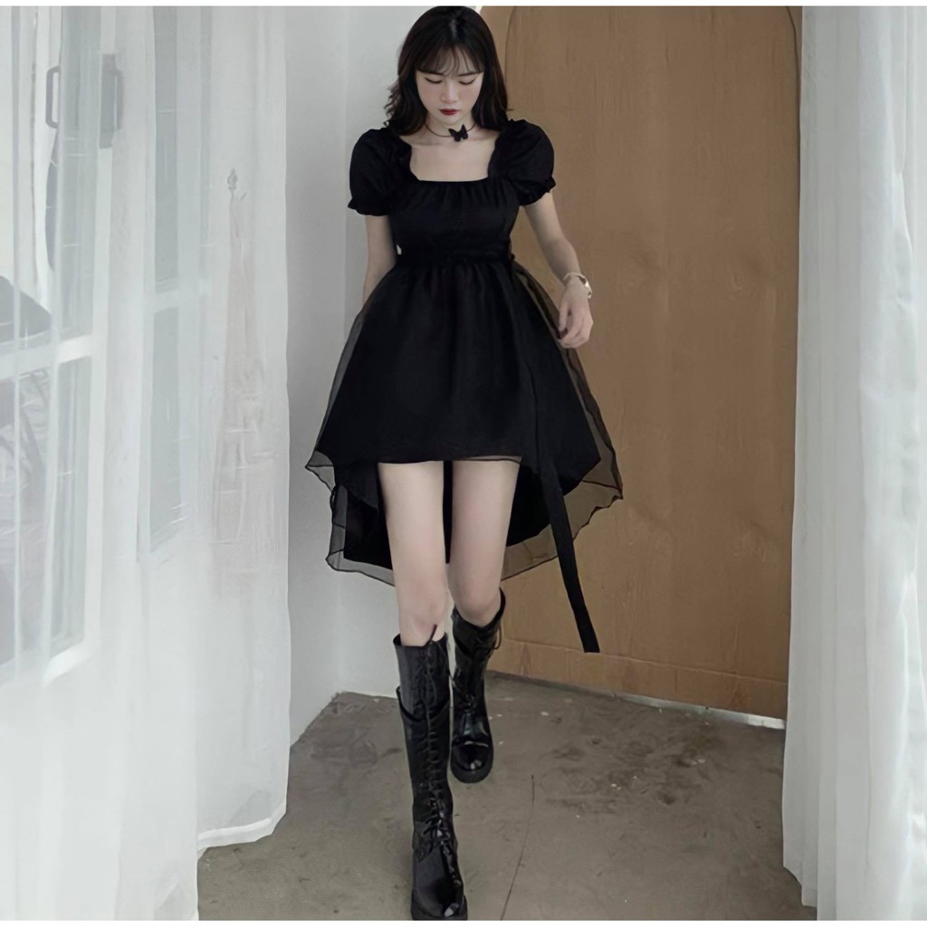 Đầm Ulzzang,Váy Ulzzang D&B Tay Bồng Phong Cách Anime Cá Tính Cho Nữ