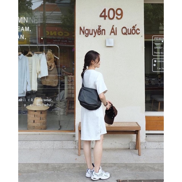 Đầm suông thun gân dày dặn cực đẹp