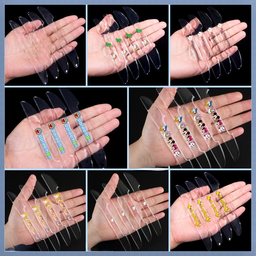 Bộ 4 Miếng Dán Bảo Vệ Cửa Xe Hơi Bằng Cao Su Trong Suốt Chống Va Chạm Tiện Dụng