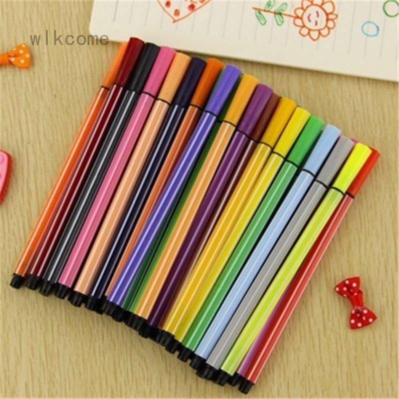 Bộ bút lông màu nước 12 màu chiều dài 15cm dùng vẽ hội họa dành cho trẻ em