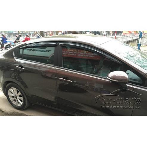 Vè Mưa Kia Rio bản Sedan Màu Đen Bộ 4 Vè