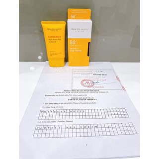 KEM CHỐNG NẮNG SUNCREEN PRINCESS WHITE [ DATE MỚI NHẤT]