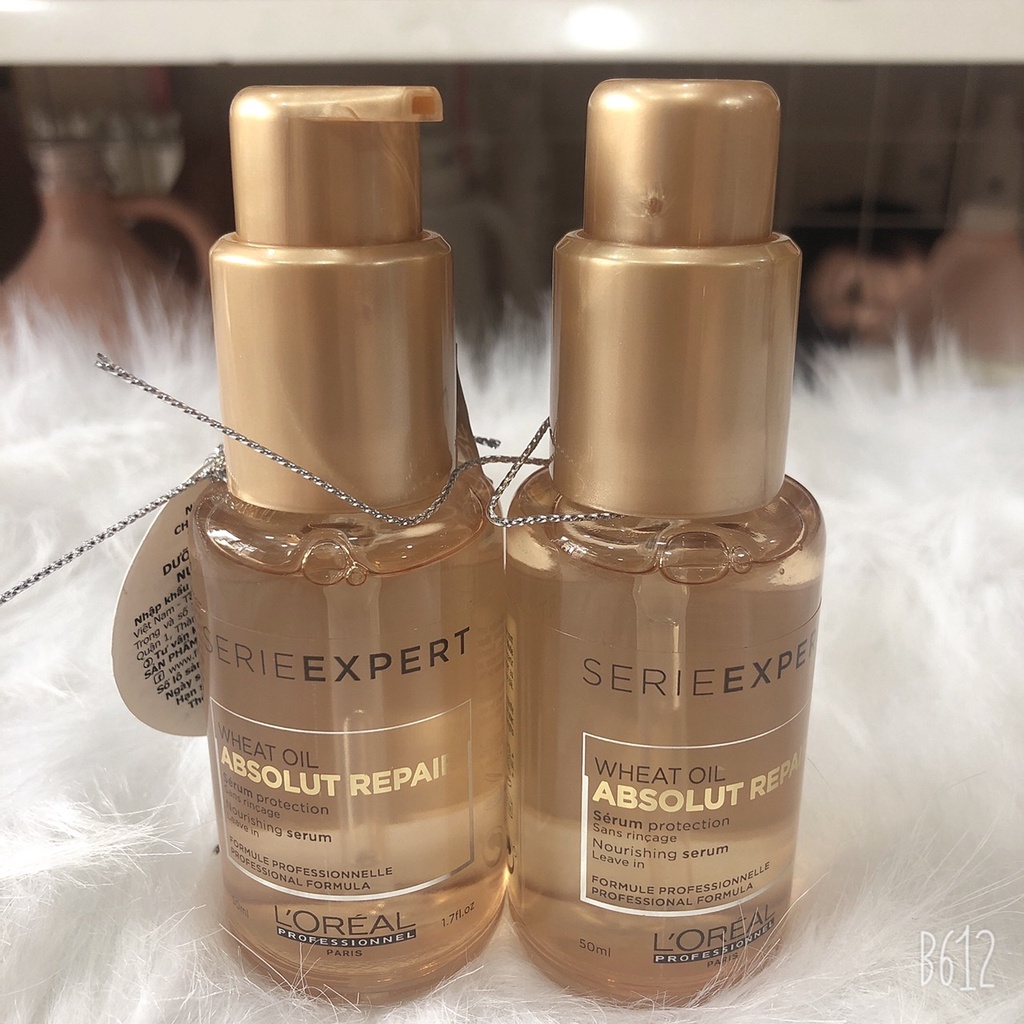 Tinh dầu dưỡng tóc dành cho tóc khô sơ hư tổn ABSOLUT REPAIR LOREAL 50ML