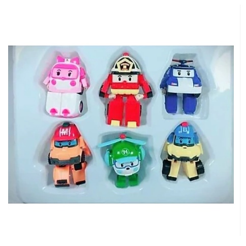 Đồ chơi lắp ráp biến hình Đội bay siêu đẳng Robocar Poli và những người bạn - Bộ 6 con