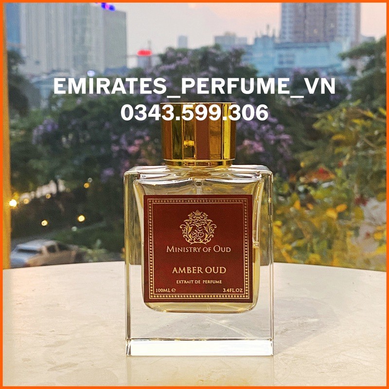 [MẪU THỬ 10ml] Nước hoa chính hãng Amber Oud 100ml EDP (Ministry of Oud - Made in UAE)