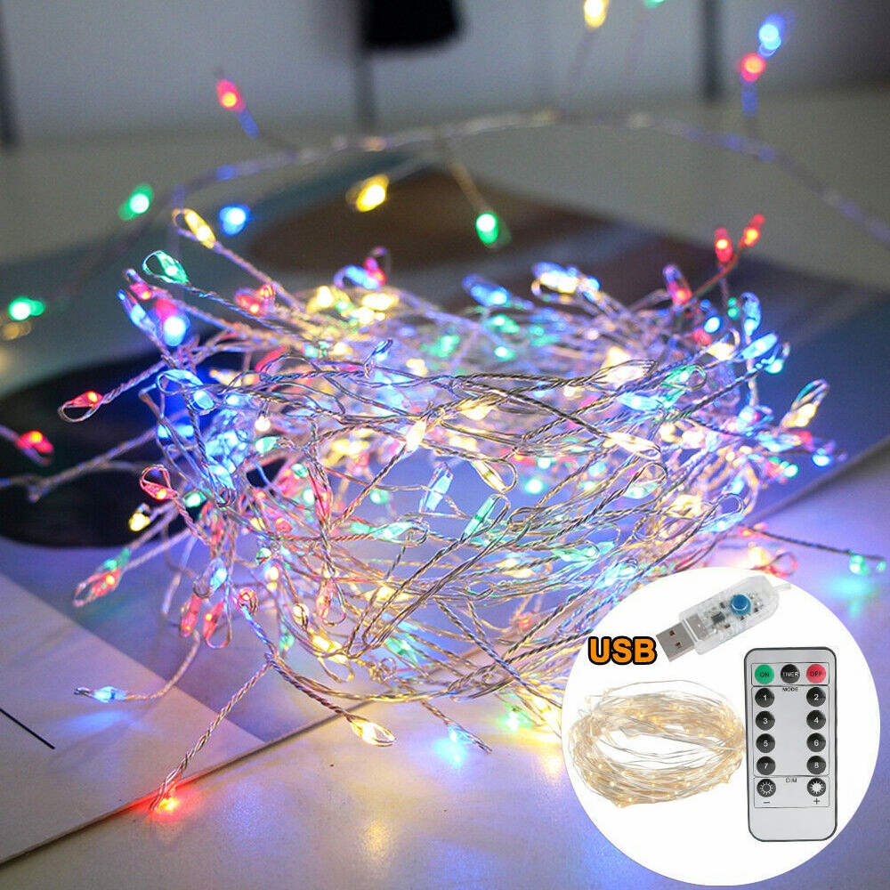 Dây Đèn Led Trang Trí 8 Chế Độ Kèm Điều Khiển Từ Xa