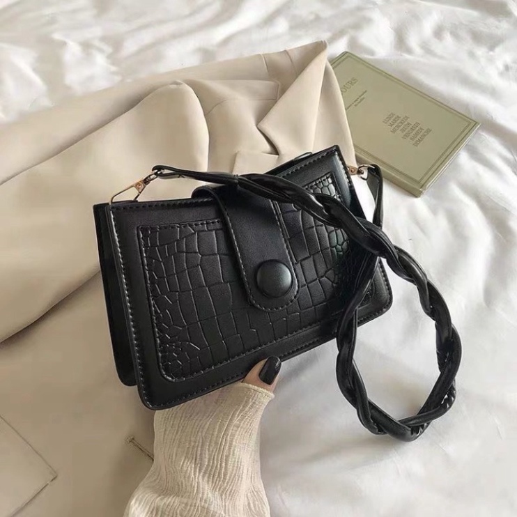 TÚI KẸP NÁCH, TÚI ĐEO VAI CÚC GỖ HÀNG CHUẨN ĐẸP HOT TREND CÓ NGĂN KÉO KHOÁ BH494