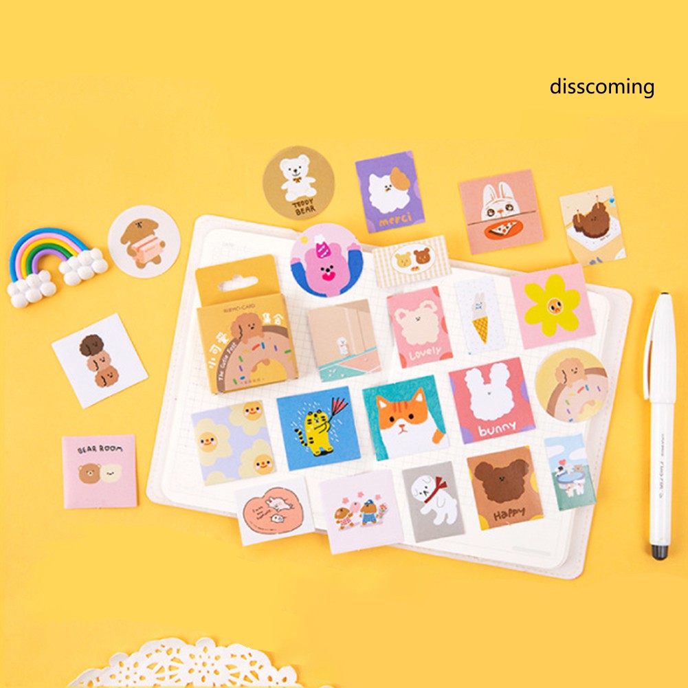 Hộp 46 Sticker dán nhiều chủ đề dễ thương Box Sticker ST376