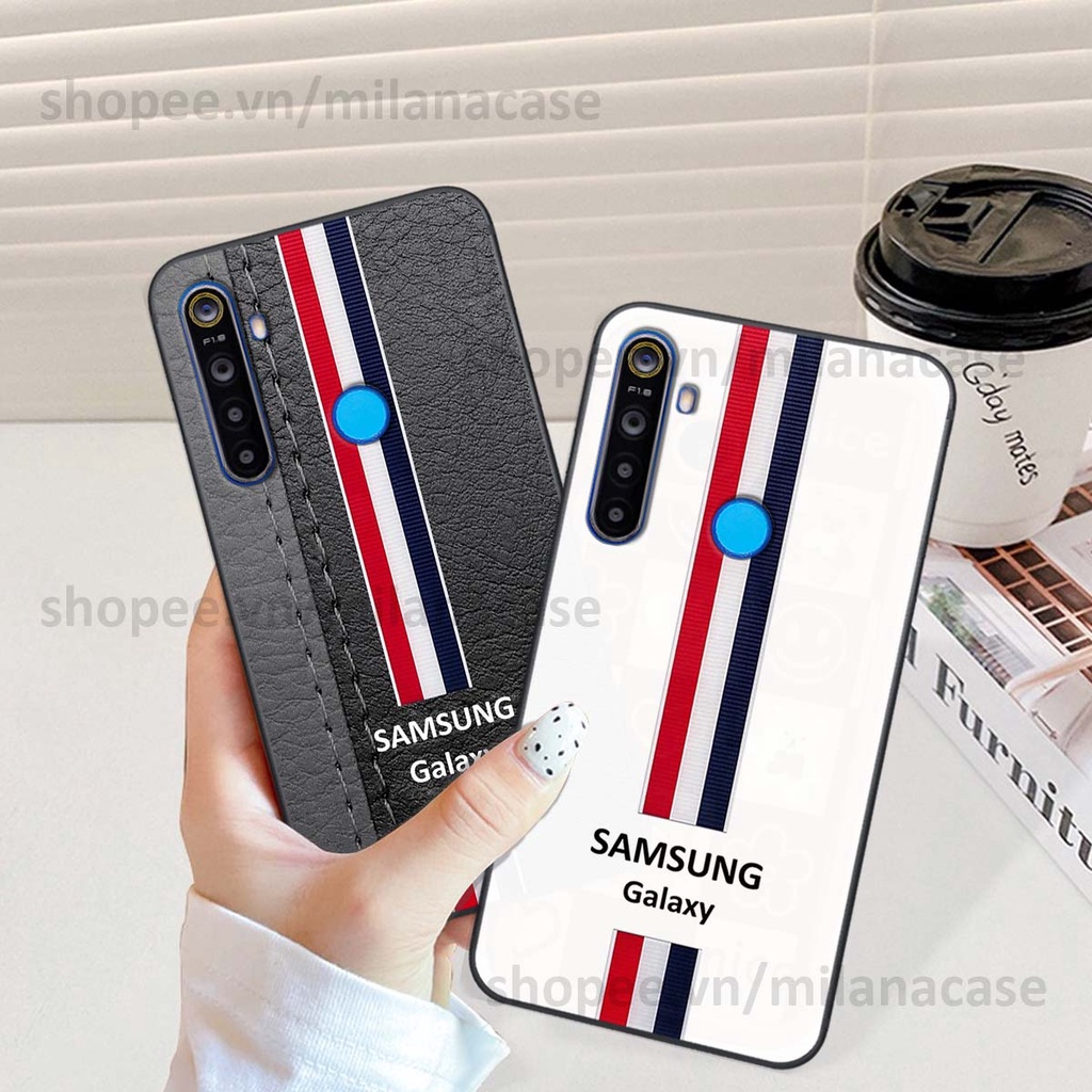 Ốp Realme 5 / 5 Pro / C3 in giả da phong cách thể thao, cá tính, thời trang