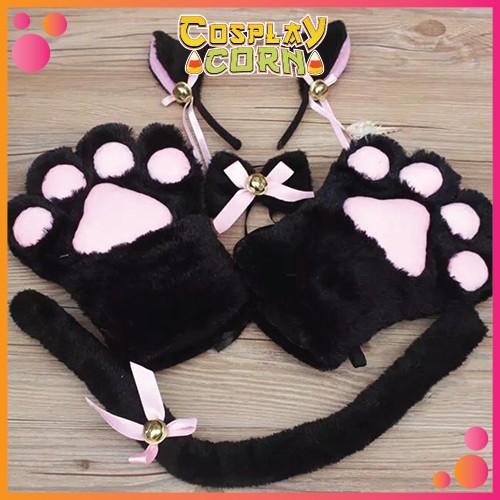 Tai đuôi tay mèo hóa trang mèo neko cosplay siêu dễ thương - CORNCOSPLAY