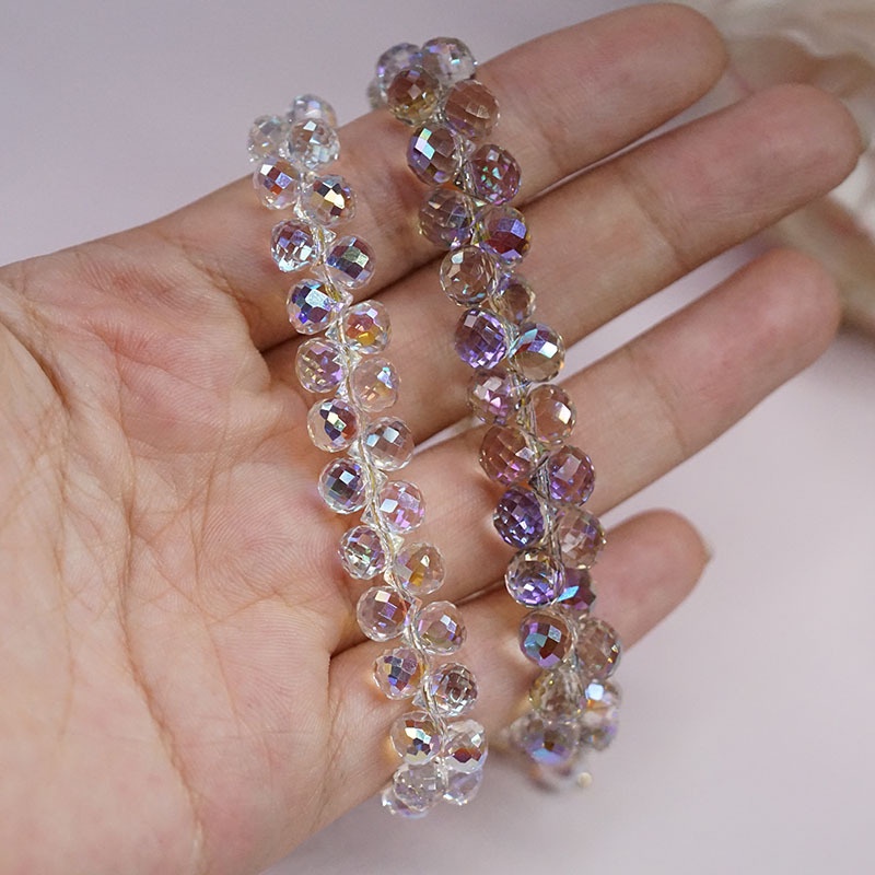 Vòng Tay Hai Lớp Đính Hạt Pha Lê Lấp Lánh Phong Cách Mori Dành Cho Nữ