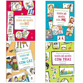 Sách Kim Đồng - Combo Tuyên Bố Quyền Của Bố + Mẹ + Con Gái + Con Trai (Bộ 4 cuốn)