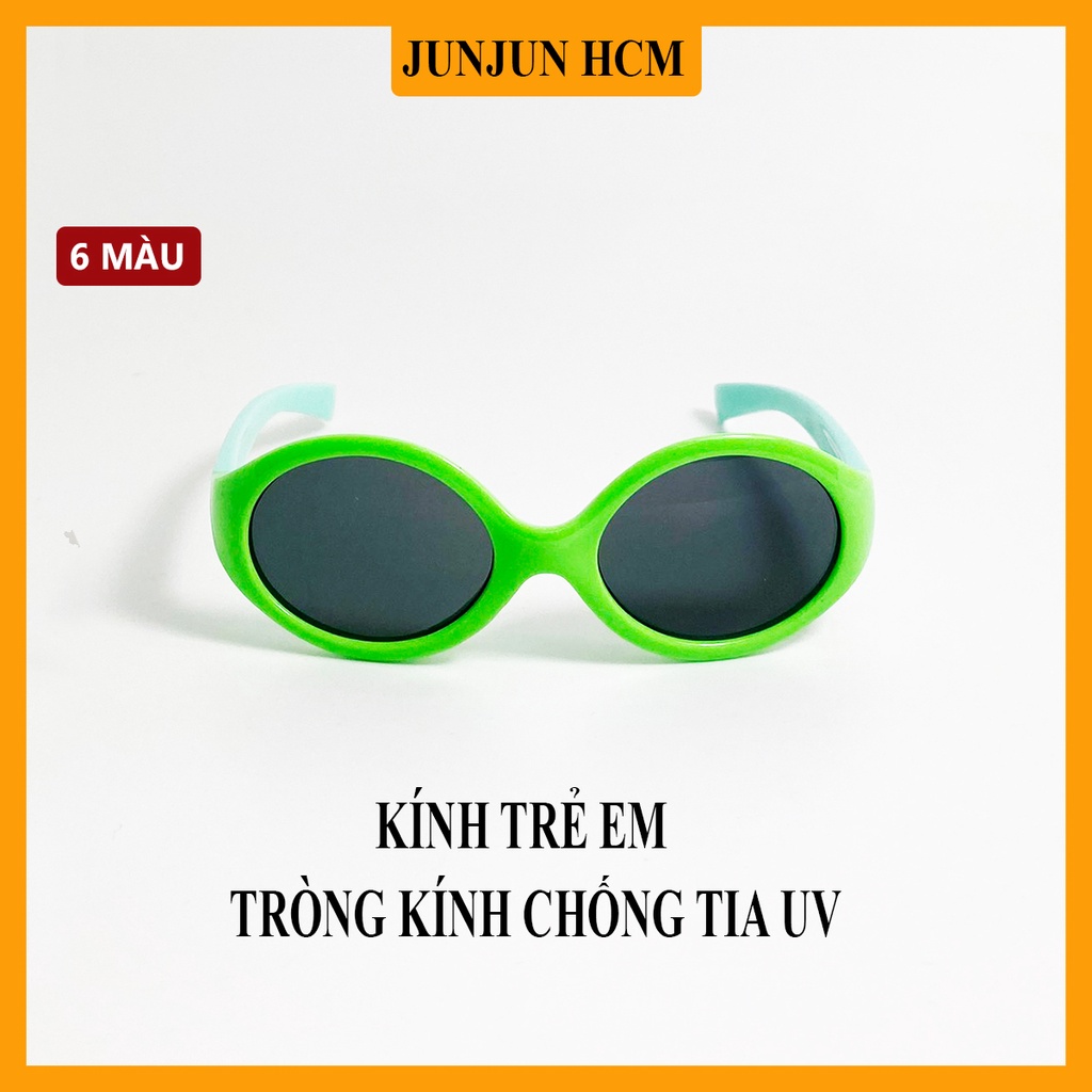 Kính mát trẻ em thời trang JJ5822DEN gọng nhựa, form ôm mặt, tròng đen chống tia UV cao cấp dành cho bé từ 1 đến 4 tuổi