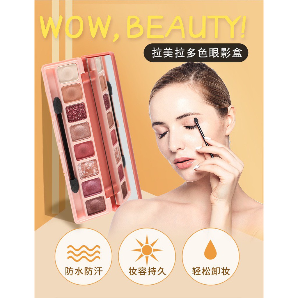 Bảng mắt 8 ô lameila nhiều màu F204 | BigBuy360 - bigbuy360.vn