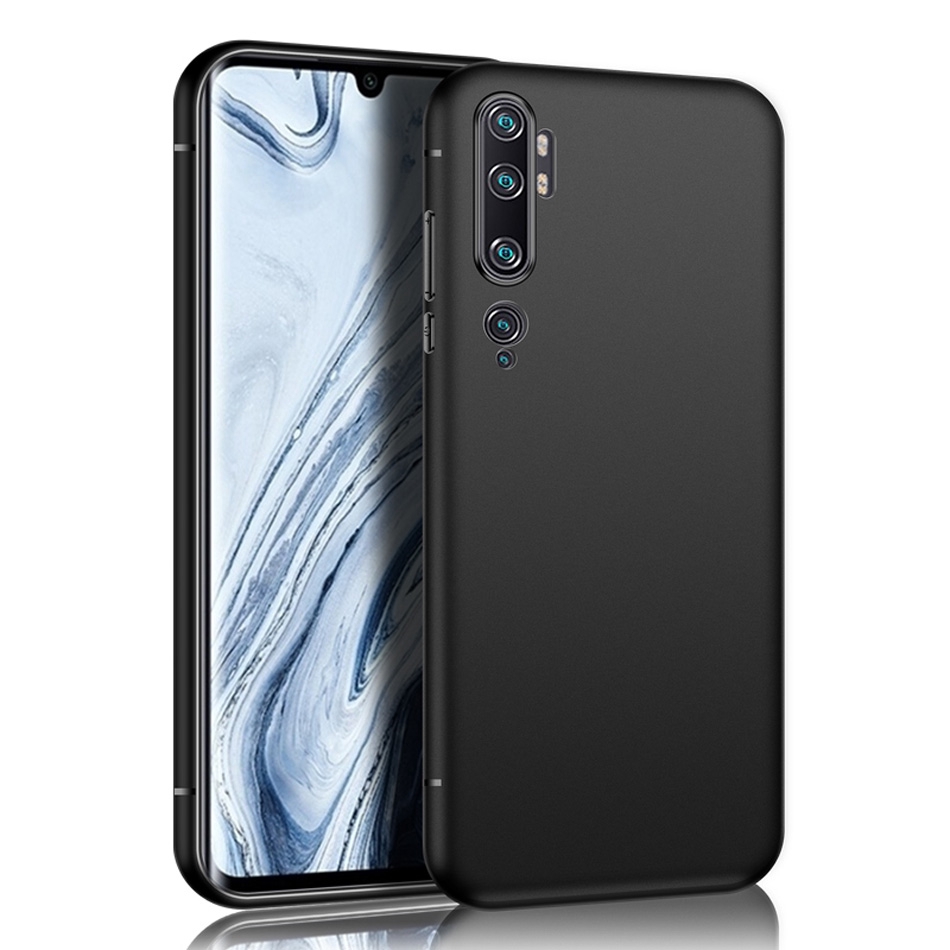 Ốp Lưng Cao Su Mềm Màu Trơn Cho Xiaomi Mi Note 10 Pro