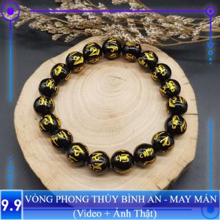 Vòng tay Phong thủy màu Đen may mắn, tài lộc, bình an phù hợp Nam Nữ Mệnh Thủy, Mộc - Đủ size 8,10,12,16 ly (mm)