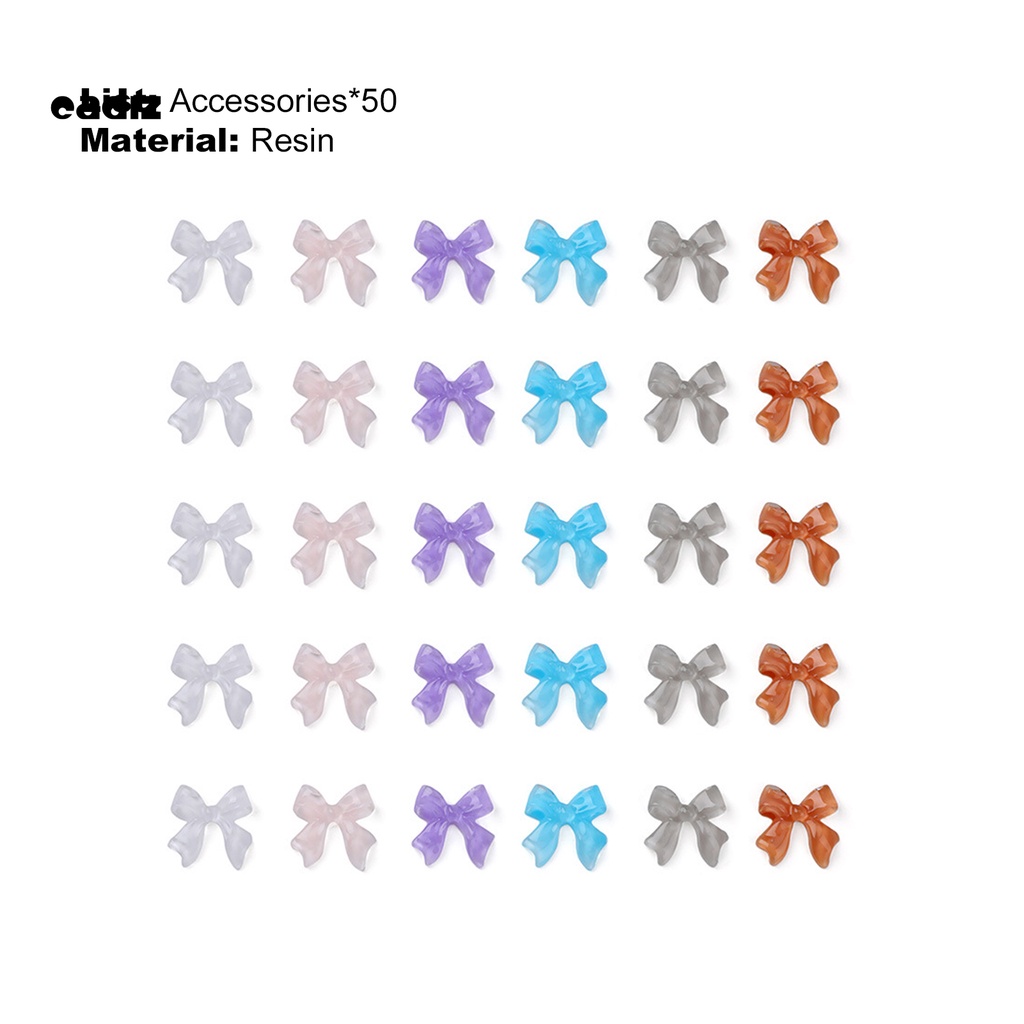 [Hàng mới về] Phụ kiện nơ nhiều màu sắc sáng tạo để trang trí móng tay