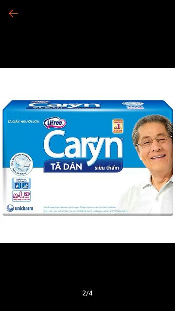 Bỉm Caryn tã dán M-L (lẻ 3 cái)