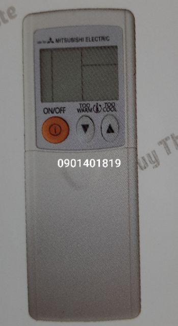 Điều khiển máy lạnh Mitsubishi nút cam