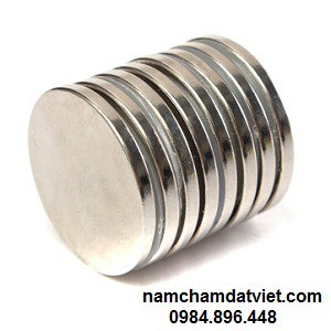 Nam châm 20x2mm tròn dẹt siêu mạnh đường kính 2cm