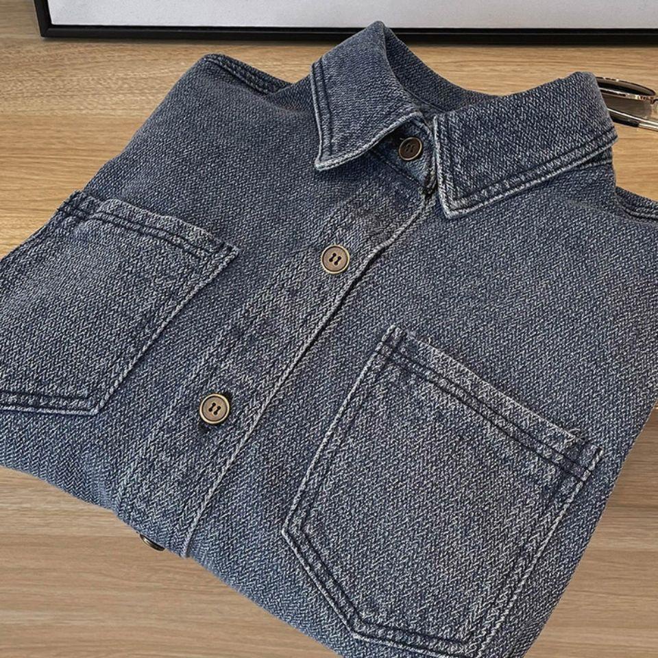Áo Sơ Mi Denim Tay Dài Dáng Rộng Kiểu Hàn Quốc Thời Trang Mùa Xuân Mới Dễ Phối Đồ Cho Nữ s 2022