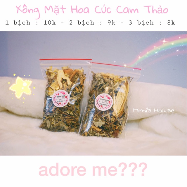 XÔNG MẶT HOA CÚC CAM THẢO