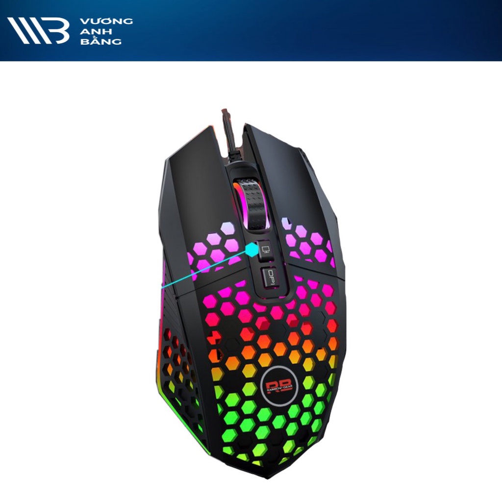 Chuột/ Mouse RAINBOW-GEAR R801 USB Led RGB Gaming Cao cấp