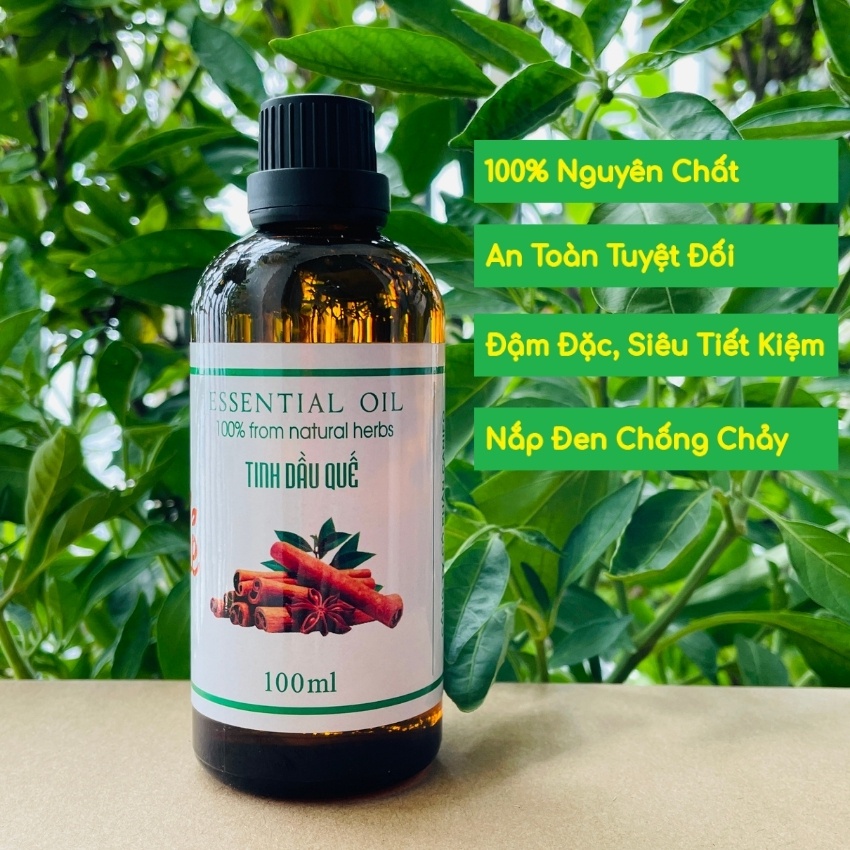 Tinh Dầu Quế 100ML Organic CANIFO - Hàng Chĩnh Hãng, Tinh Dầu Thơm Treo Xe, Xông Phòng, Đuổi Muỗi, Khử Mùi Hiệu Quả