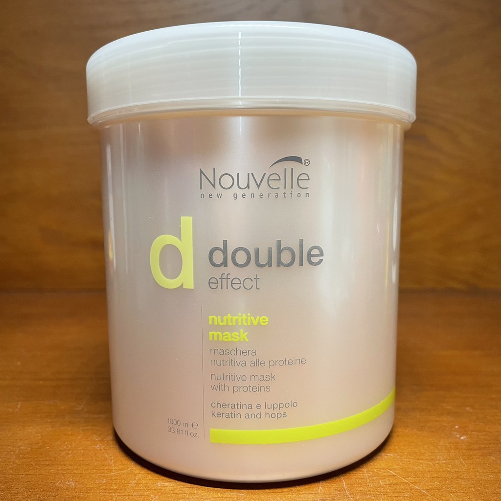 Hấp dầu dược thảo dưỡng chăm sóc tóc hư Nouvelle Double Effect Nutritive Mask 1000ml ( New 2022 )