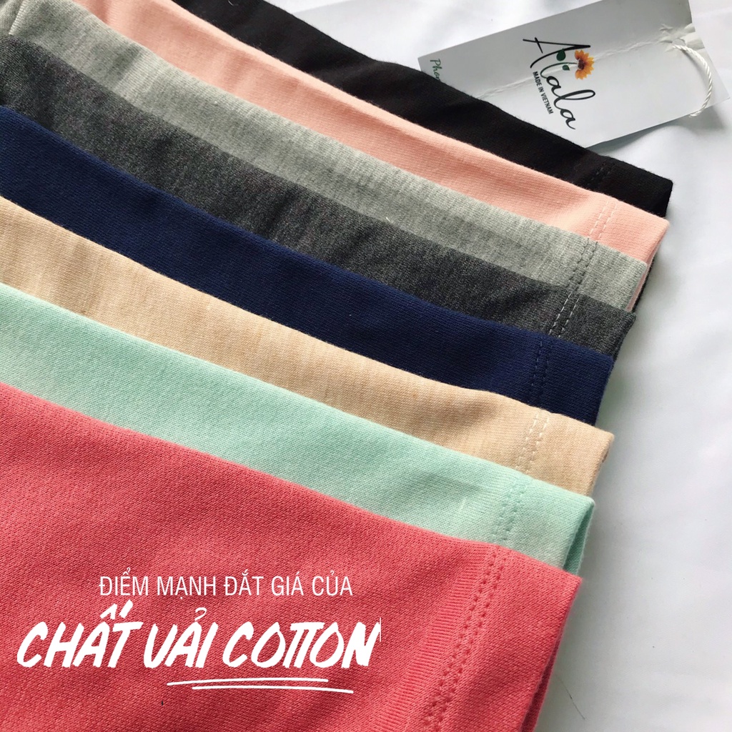 Bộ quần áo nữ mùa hè Cotton tông màu tối Bộ đùi mặc nhà nữ mùa hè ALALA