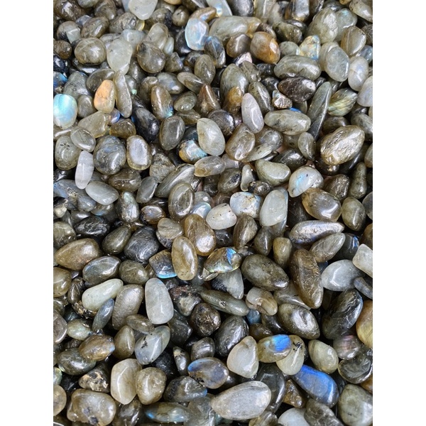 100G Vụn đá Labradorite - Hắc Nguyệt Quang