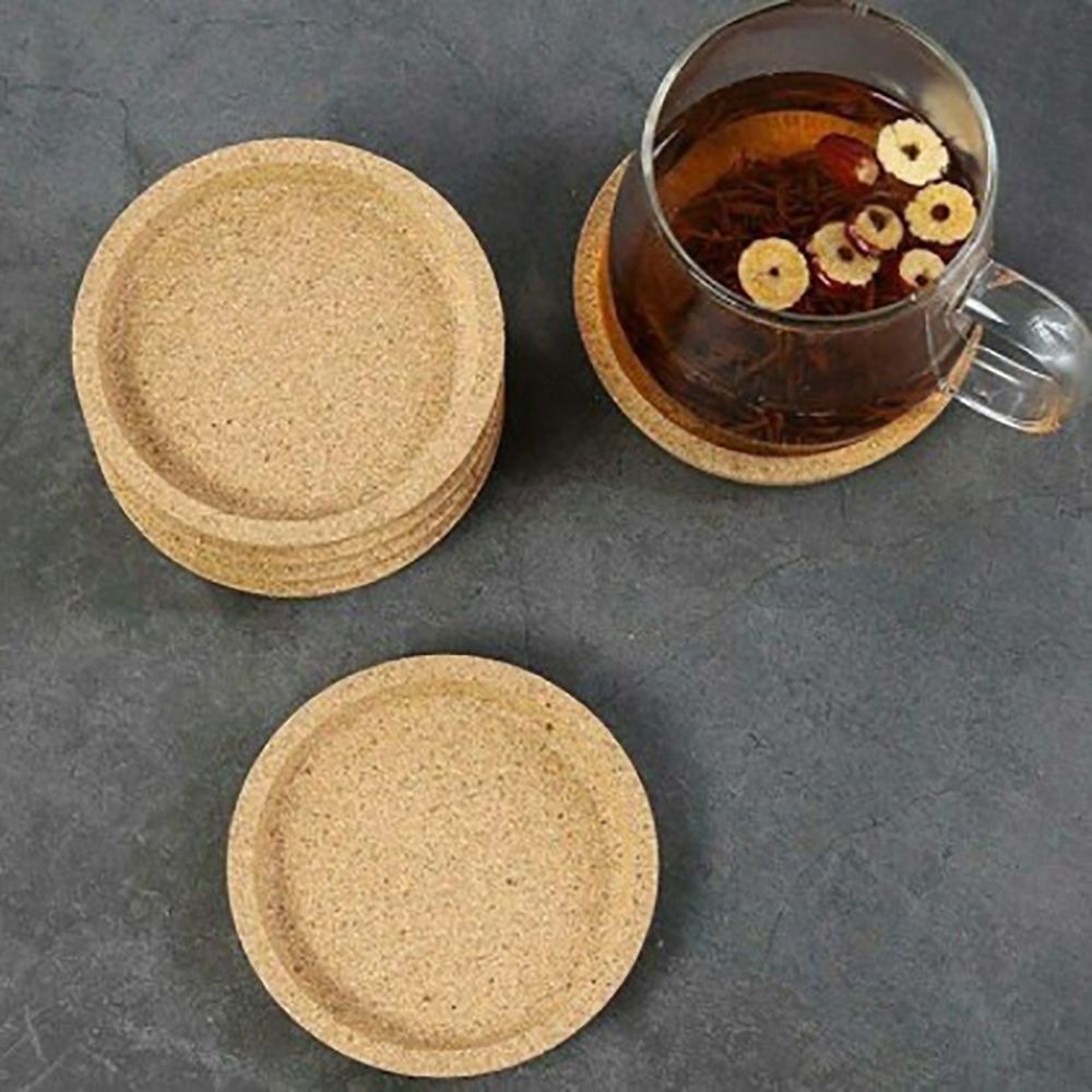 Giá Đỡ Cốc Nước Hình Tròn Bằng Gỗ Cách Nhiệt Đơn Giản Trang Trí Nhà Cửa / Văn Phòng