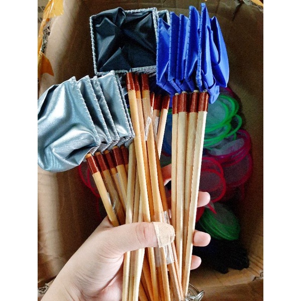 Vợt show cá giữ nước cán đũa gỗ - Dành cho betta và Guppy