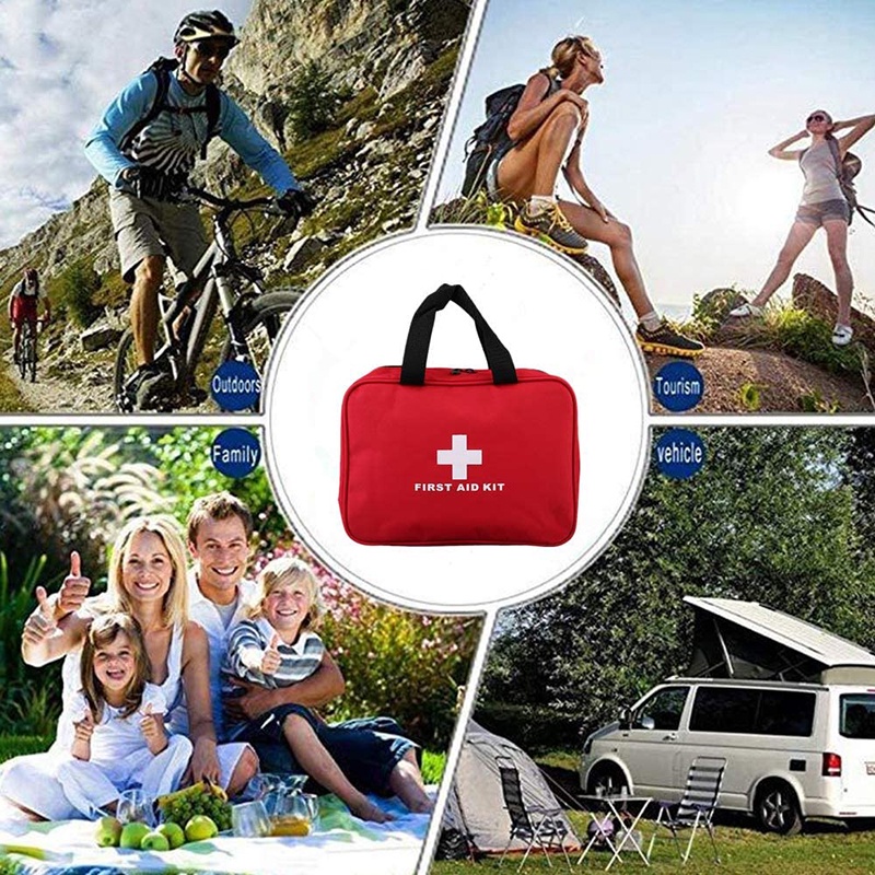 jp6 Portable First Aid Kit Empty Bag, For Camping, Picnic, Travel, Home And First Aid (Does Not Include First Aid Supplies)-vn