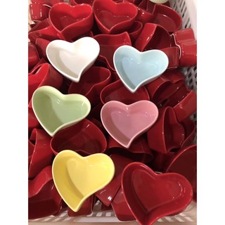 Bát Sứ Cho Bé Ăn Dặm Hoặc Đựng Gia Vị, Nước Chấm Hình Trái Tim Cách Điệu Size Nhỏ