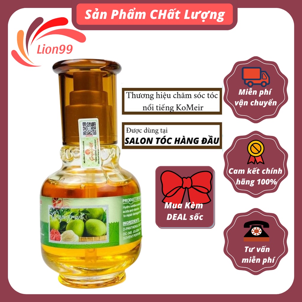 Tinh dầu dưỡng tóc Grapefruit Organic bưởi thơm lâu dành cho tóc uốn xoăn