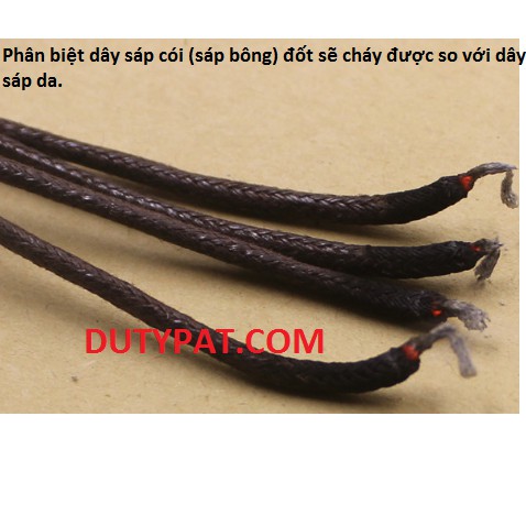 bó 70 met Dây cói wax , sáp bông, sáp cói size 1.5mm / 2mm có 20 màu