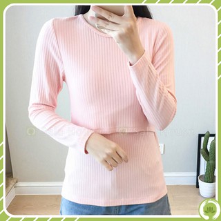 Áo Bầu Và Cho Con Bú Vải Modal Siêu Mềm Mịn - AB04
