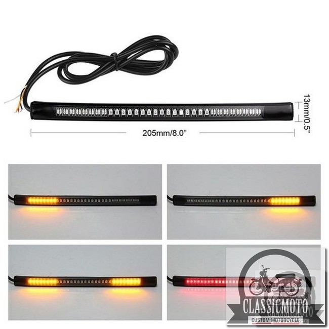 xi nhan led 3 in 1 Phù hợp độ Cafe Racer Tracker CG125 SU GN125 CD 67 WIN