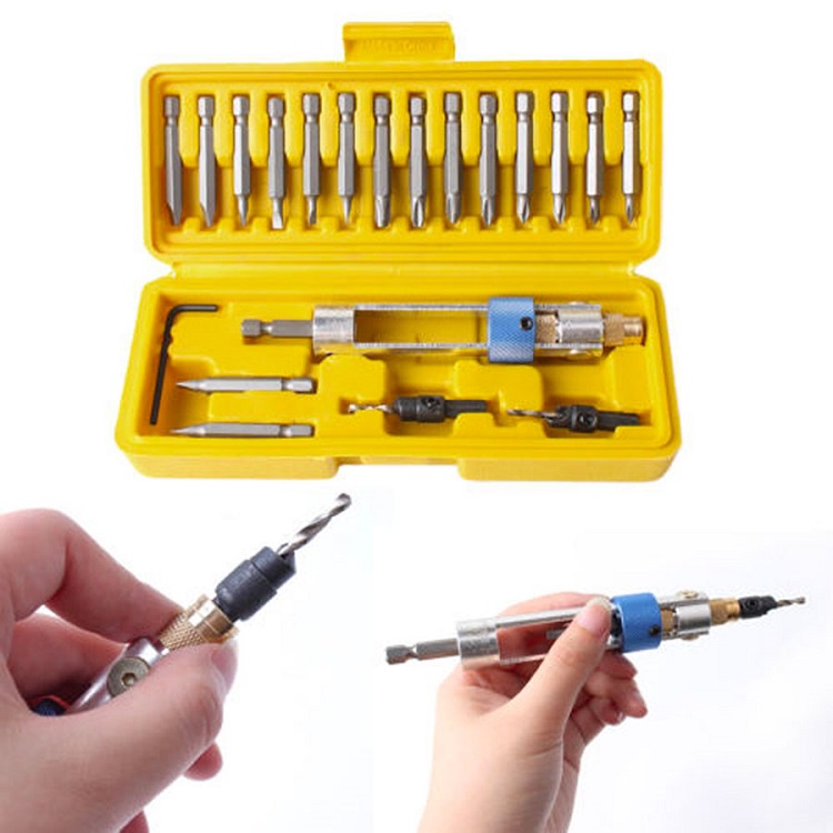 Bộ Tô Vít Mũi Khoan 20 Chi Tiết, Đảo Đầu Thông Minh Xoay 2 Chiều Tiện Dụng, Dùng Cho Máy Khoan Pin, Máy Khoan Điện 220v